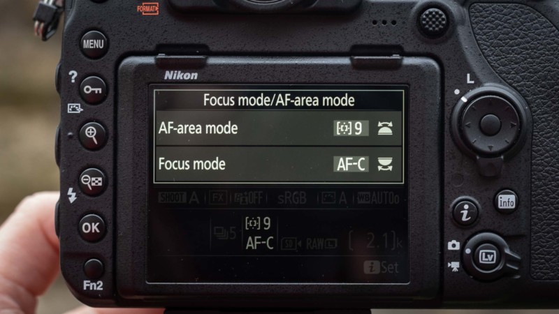 Autofocusing options on camera