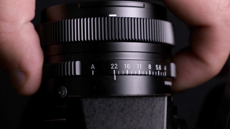 Sigma 17mm DG DN Contemporary aperture ting